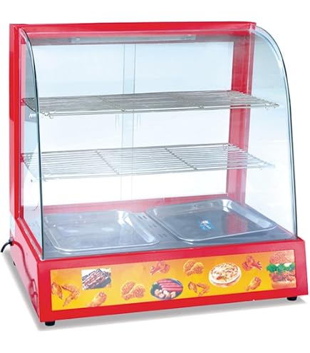 Amazon.co.jp: Damika ホットフードショーケースウォーマー、3層業務用